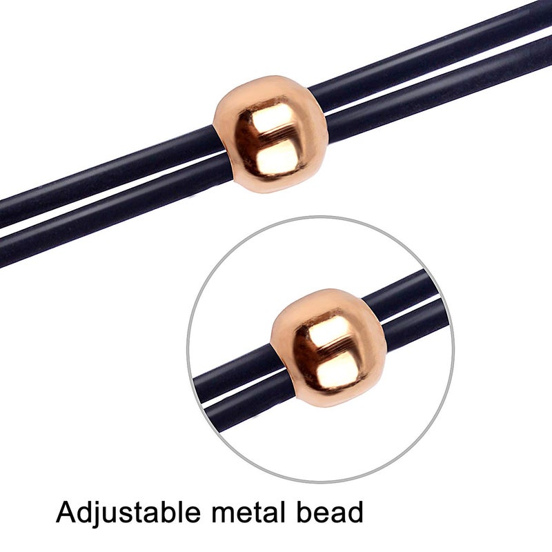 Jdesun 20 Pieces Eyeglass Chain Ends,Adjustable Metal Bead Rubber Ends Connectors for Eye Glasses Holder Necklace Chain - Image 3